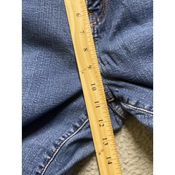 Levis 512 Red Tag Jeans Womens 16 Blue Perfectly Slimming Short Denim St… - Picture 6 of 9